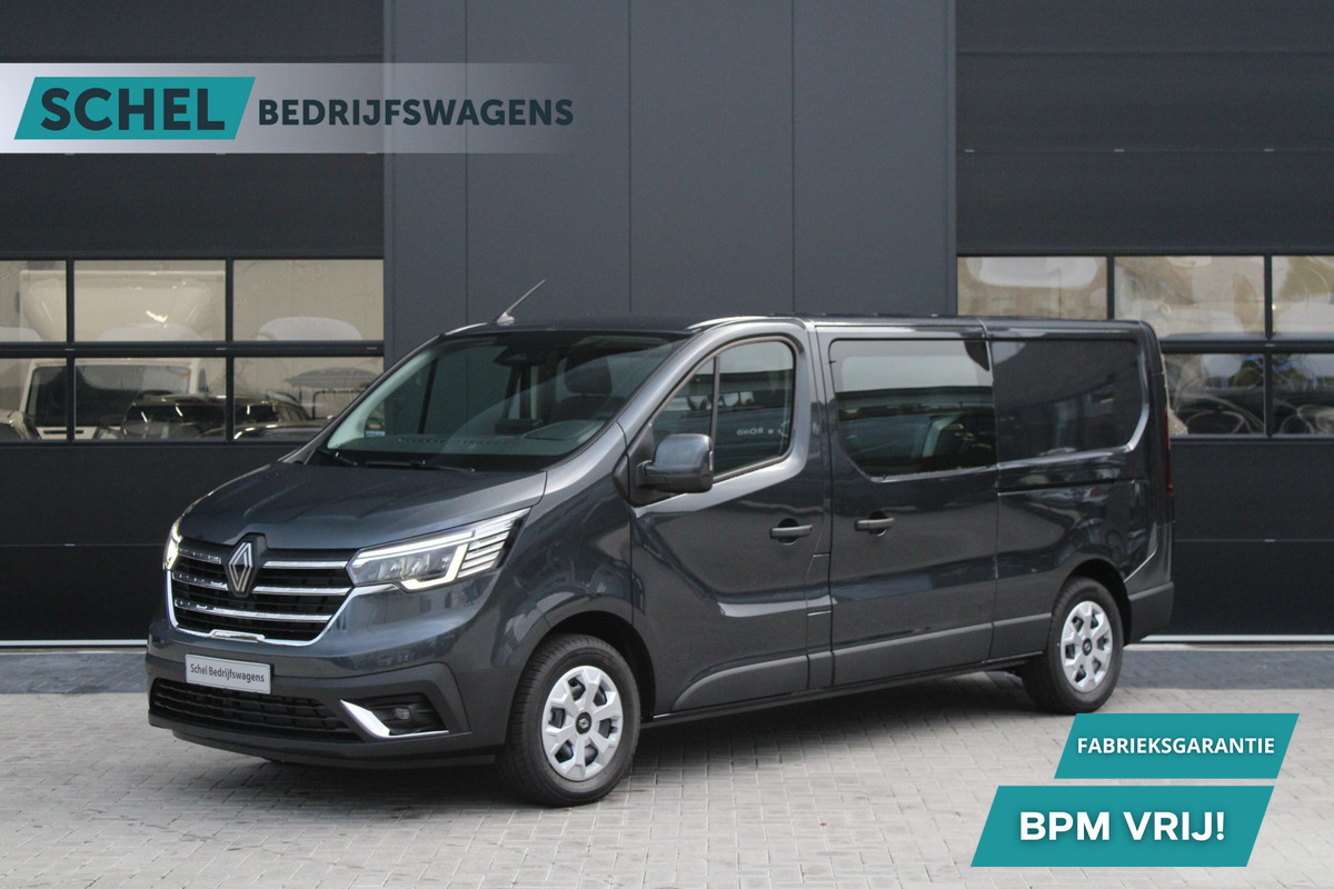 Renault Trafic 2.0 Blue dCi 130pk T29 L2H1 Advance Dubbele Cabine - Carplay - Android - 2x Schuifdeur - Passagiersstoel - Camera - LED - Rijkla Renault Trafic 2.0 Blue dCi 130pk T29 L2H1 Advance Dubbele Cabine - Carplay - Android - 2x Schuifdeur - Passagiersstoel - Camera - LED - Rijkla