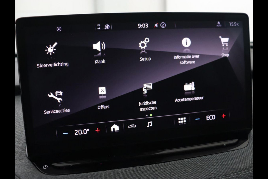 Škoda ENYAQ iV 80 | Matrix LED | Carplay | Camera | Navigatie | Sfeerverlichting | Half leder | Stuurverwarming | Cruise control | Parkeerhulp Škoda ENYAQ iV 80 | Matrix LED | Carplay | Camera | Navigatie | Sfeerverlichting | Half leder | Stuurverwarming | Cruise control | Parkeerhulp