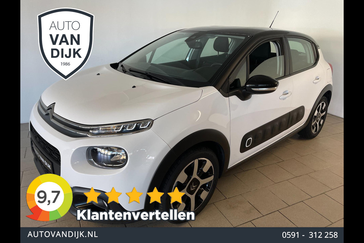 Citroën C3 1.2 PureTech S&S Shine AIRCO NAVI CRUISE BLUETOOTH CAMERA VELGEN ELEK RAMEN CENT VERG ZEER NETTE AUTO
