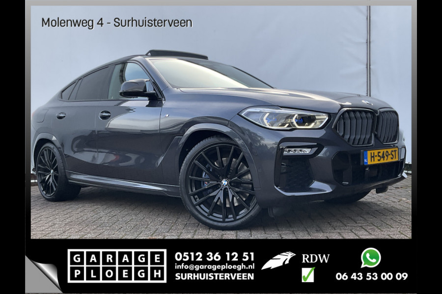 BMW X6 xDrive40i M-Sport Luchtvering 360cam Pano HK Elek.Trekhaak Skylounge Carbon BOMVOL! BMW X6 xDrive40i M-Sport Luchtvering 360cam Pano HK Elek.Trekhaak Skylounge Carbon BOMVOL!