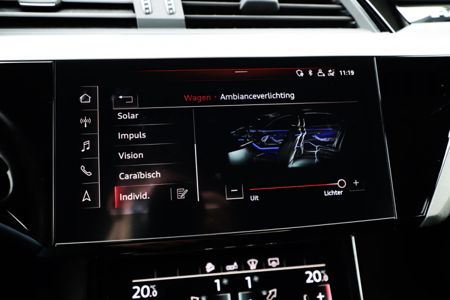 Audi e-tron Sportback 55 S quattro 95 kWh | 408PK | Luchtvering | Head-up | Keyles-go | Sfeerverlichting | B&O | Matrix-led | S-Stoelen | Leder | 2020 Audi e-tron Sportback 55 S quattro 95 kWh | 408PK | Luchtvering | Head-up | Keyles-go | Sfeerverlichting | B&O | Matrix-led | S-Stoelen | Leder | 2020