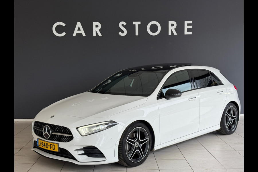 Mercedes-Benz A-Klasse 180 AMG NIGHT Pano|Sfeer|Memory|Dealer Onderhouden Mercedes-Benz A-Klasse 180 AMG NIGHT Pano|Sfeer|Memory|Dealer Onderhouden
