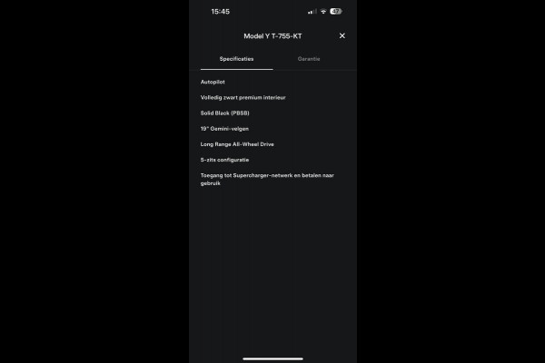Tesla Model Y Long Range AWD 75 kWh AUTOPILOT| ACHTERBANK VERWARMD| STOEL+ STUUR VERW. | TESLA GARANTIE AANDRIJFLIJN EN ACCU T/M 07-2031/192.000KM Tesla Model Y Long Range AWD 75 kWh AUTOPILOT| ACHTERBANK VERWARMD| STOEL+ STUUR VERW. | TESLA GARANTIE AANDRIJFLIJN EN ACCU T/M 07-2031/192.000KM