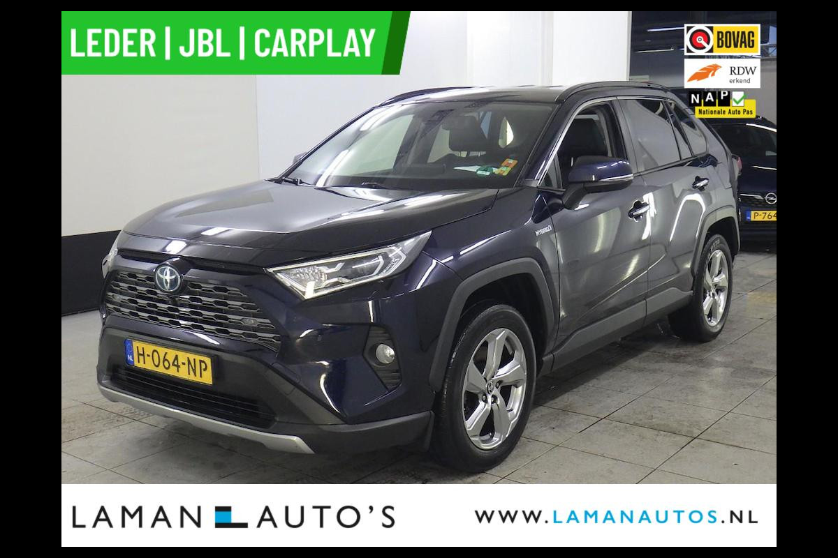 Toyota RAV4 2.5 Hybrid 218pk Executive Premium | Leder JBL CarPlay ECC 18" LMV ACC 360 Camera BSM Trekhaak | Hybrid Voorschoten