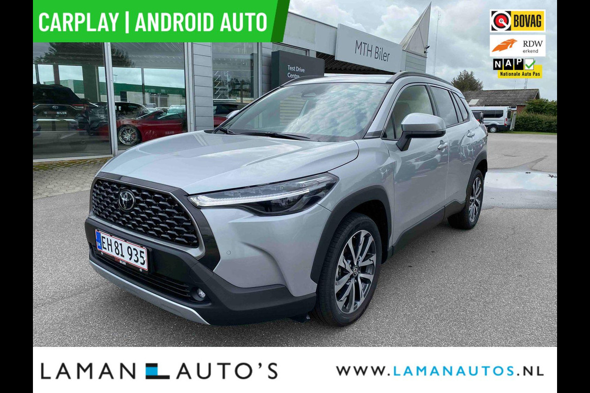 Toyota Corolla Cross Hybrid 140pk Style Premium 2025 | CarPlay Stuur- en stoelverwarming ECC ACC 18" LMV PDC Camera BSM Metallic | Hybrid Voorschoten Toyota Corolla Cross Hybrid 140pk Style Premium 2025 | CarPlay Stuur- en stoelverwarming ECC ACC 18" LMV PDC Camera BSM Metallic | Hybrid Voorschoten