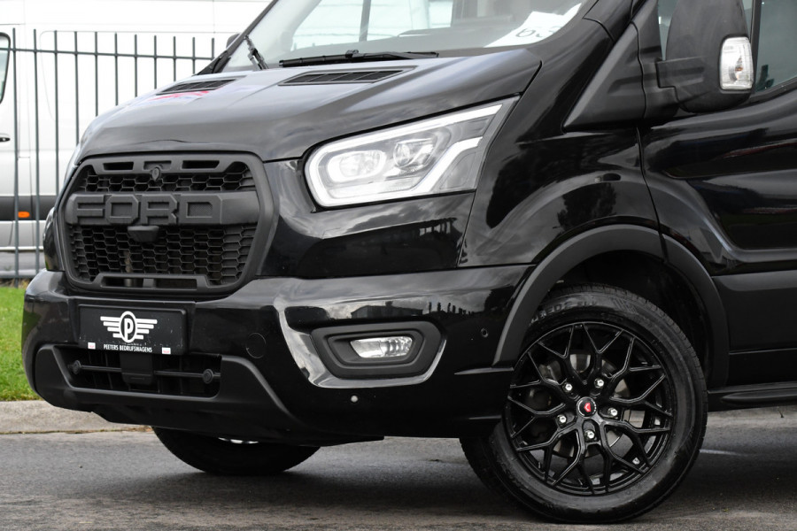 Ford Transit 350 2.0 TDCI L3H2 RWD Black Edition Adaptieve Cruise, Camera, 3500kg Trekhaak, 2 x Schuifdeur, Carplay, Xenon, 165pk, Automaat, Uniek! Ford Transit 350 2.0 TDCI L3H2 RWD Black Edition Adaptieve Cruise, Camera, 3500kg Trekhaak, 2 x Schuifdeur, Carplay, Xenon, 165pk, Automaat, Uniek!