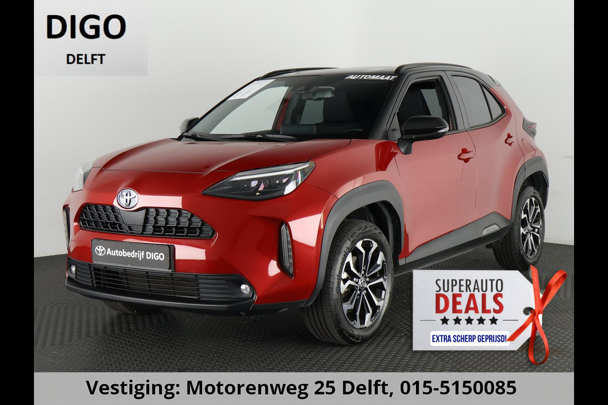 Toyota Yaris Cross 1.5 HYBRID DYNAMIC BI-TONE AUTOMAAT CARPLAY NAVIGATIE. CAMERA .COMPLEET. GARANTIE TOT 5- 2033! Toyota Yaris Cross 1.5 HYBRID DYNAMIC BI-TONE AUTOMAAT CARPLAY NAVIGATIE. CAMERA .COMPLEET. GARANTIE TOT 5- 2033!