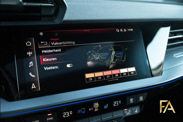 Audi A3 Sportback 45 TFSI e S Line Competition Panodak|RSseats|Sfeer|Headup|Massage|19Inch Audi A3 Sportback 45 TFSI e S Line Competition Panodak|RSseats|Sfeer|Headup|Massage|19Inch