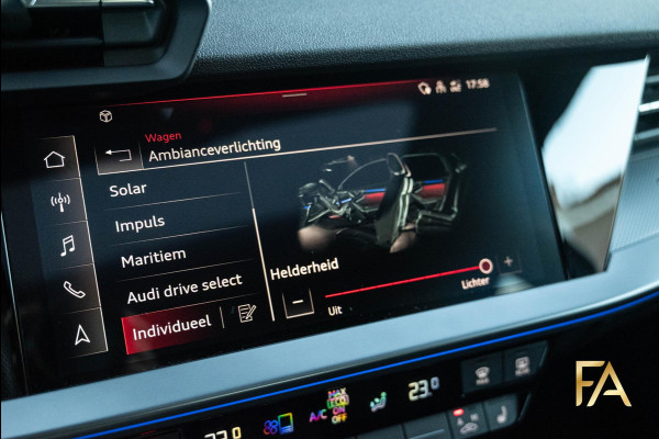 Audi A3 Sportback 45 TFSI e S Line Competition Panodak|RSseats|Sfeer|Headup|Massage|19Inch Audi A3 Sportback 45 TFSI e S Line Competition Panodak|RSseats|Sfeer|Headup|Massage|19Inch