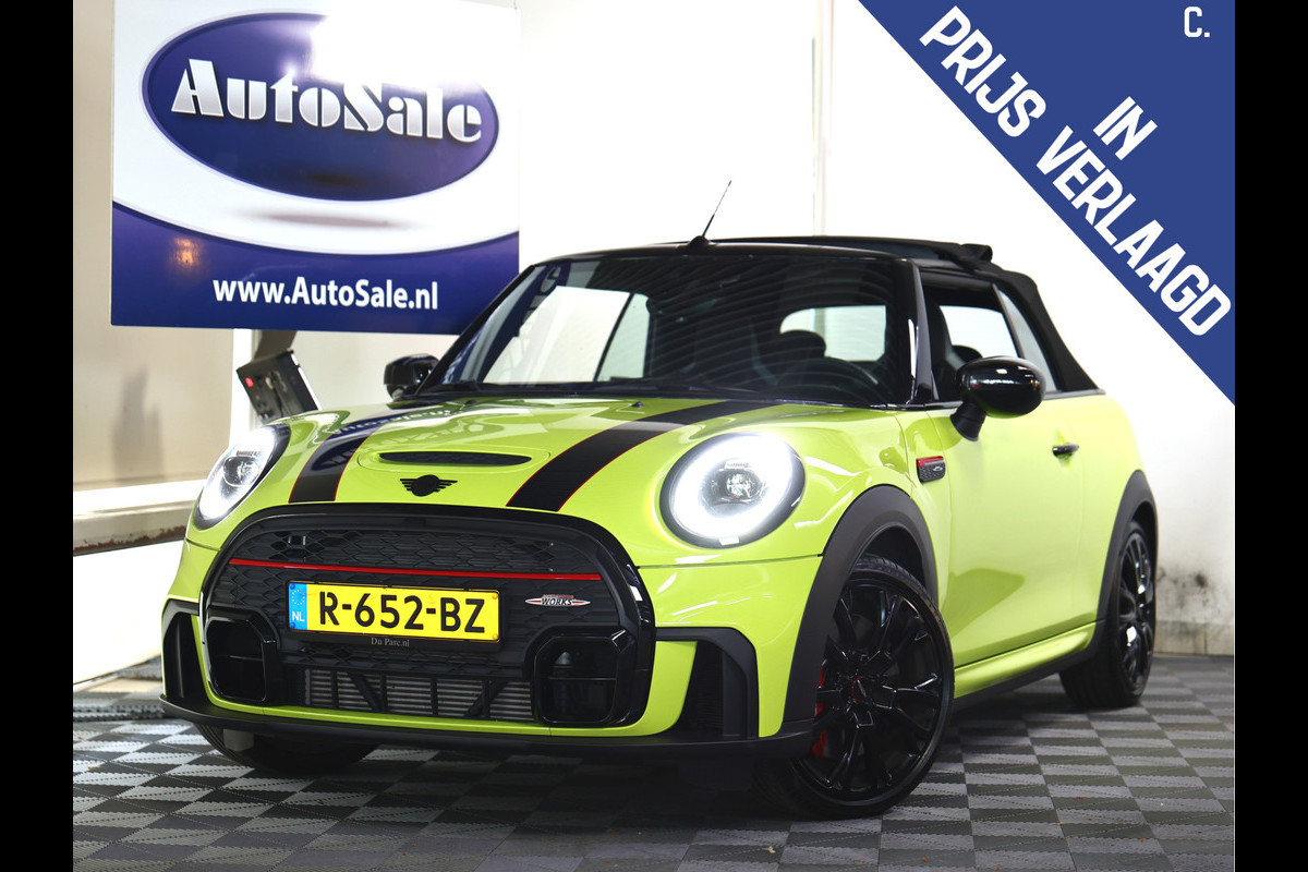 MINI Cabrio 2.0 John Cooper Works JCW Origineel NL Unieke Kleur Lage KM! '22 MINI Cabrio 2.0 John Cooper Works JCW Origineel NL Unieke Kleur Lage KM! '22