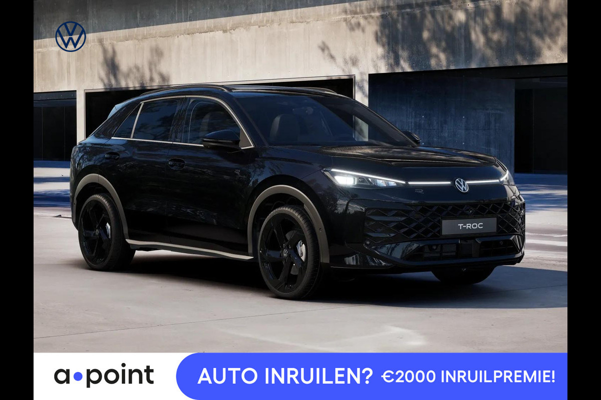 Volkswagen T-Roc R-Line First Edition 1.5 eTSI 110 kW / 150 PK SUV | Interieur Pakket leder 'Varenna' | Black Style Pakket | Panoramaschuif-kanteldak | Trekhaak | Koplampverlichting matrix-led (IQ.LIGHT) | Assistance Pakket | Elek. achterklep Volkswagen T-Roc R-Line First Edition 1.5 eTSI 110 kW / 150 PK SUV | Interieur Pakket leder 'Varenna' | Black Style Pakket | Panoramaschuif-kanteldak | Trekhaak | Koplampverlichting matrix-led (IQ.LIGHT) | Assistance Pakket | Elek. achterklep