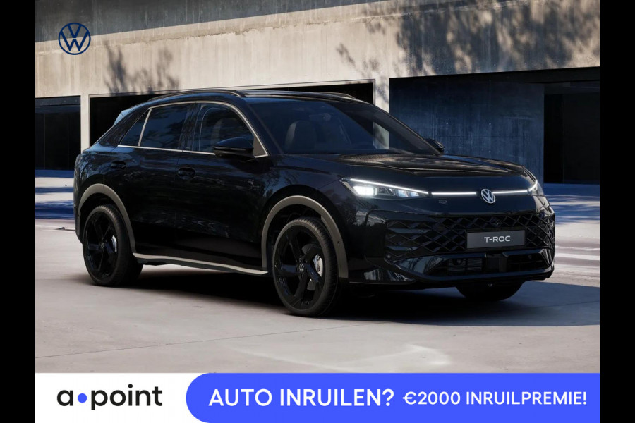 Volkswagen T-Roc R-Line First Edition 1.5 eTSI 110 kW / 150 PK SUV | Interieur Pakket leder 'Varenna' | Black Style Pakket | Panoramaschuif-kanteldak | Trekhaak | Koplampverlichting matrix-led (IQ.LIGHT) | Assistance Pakket | Elek. achterklep Volkswagen T-Roc R-Line First Edition 1.5 eTSI 110 kW / 150 PK SUV | Interieur Pakket leder 'Varenna' | Black Style Pakket | Panoramaschuif-kanteldak | Trekhaak | Koplampverlichting matrix-led (IQ.LIGHT) | Assistance Pakket | Elek. achterklep