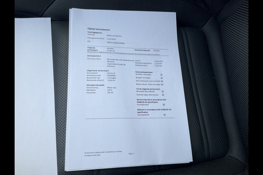 Mercedes-Benz E-Klasse AMG 63 4MATIC+ Pano Burmester HUD Stoelverw+Ventilatie Sfeerverl Dealer-Serviced!