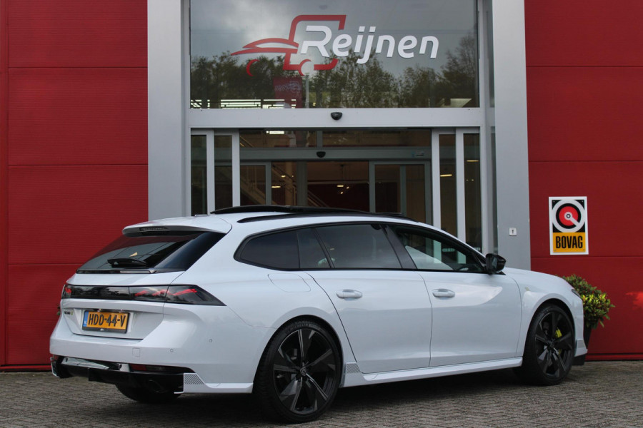 Peugeot 508 SW PSE 1.6 HYbrid 360PK AWD | PANORAMISCH SCHUIF/KANTELDAK | FOCAL® PREMIUM AUDIOSYSTEEMPEUGEOT MET 10 SPEAKERS | MATRIX KOPLAMPEN | BLAUWE LED-SFEERVERLICHTING |360 HD PARKEERCAMERA'S | VERWARMDE VOORRUITRAND | DRAADLOOS APPLECARPLAY/ANDROID AUTO | NAVIGATIE | ADAPTIEVE CRUISE CONTROL | SPORT HIGH PERFORMANCE ONDERSTEL | ACTIVE SUSPENSION CONTROL | ANTIDIEFSTAL PACK (ALARM) | NIGHT VISION | 20" LICHTMETALEN ''EXXAR'' VELGEN | VERWARMBARE AGR SPORTSTOELEN MET MASSAGEFUNCTIE | BEKLEDING ''NAPPA LEDER''/ALCANTARA/3D STOF PSE | ELEKTRISCH BEDIENBARE ACHTERKLEP | REMKLAUWE Peugeot 508 SW PSE 1.6 HYbrid 360PK AWD | PANORAMISCH SCHUIF/KANTELDAK | FOCAL® PREMIUM AUDIOSYSTEEMPEUGEOT MET 10 SPEAKERS | MATRIX KOPLAMPEN | BLAUWE LED-SFEERVERLICHTING |360 HD PARKEERCAMERA'S | VERWARMDE VOORRUITRAND | DRAADLOOS APPLECARPLAY/ANDROID AUTO | NAVIGATIE | ADAPTIEVE CRUISE CONTROL | SPORT HIGH PERFORMANCE ONDERSTEL | ACTIVE SUSPENSION CONTROL | ANTIDIEFSTAL PACK (ALARM) | NIGHT VISION | 20" LICHTMETALEN ''EXXAR'' VELGEN | VERWARMBARE AGR SPORTSTOELEN MET MASSAGEFUNCTIE | BEKLEDING ''NAPPA LEDER''/ALCANTARA/3D STOF PSE | ELEKTRISCH BEDIENBARE ACHTERKLEP | REMKLAUWE