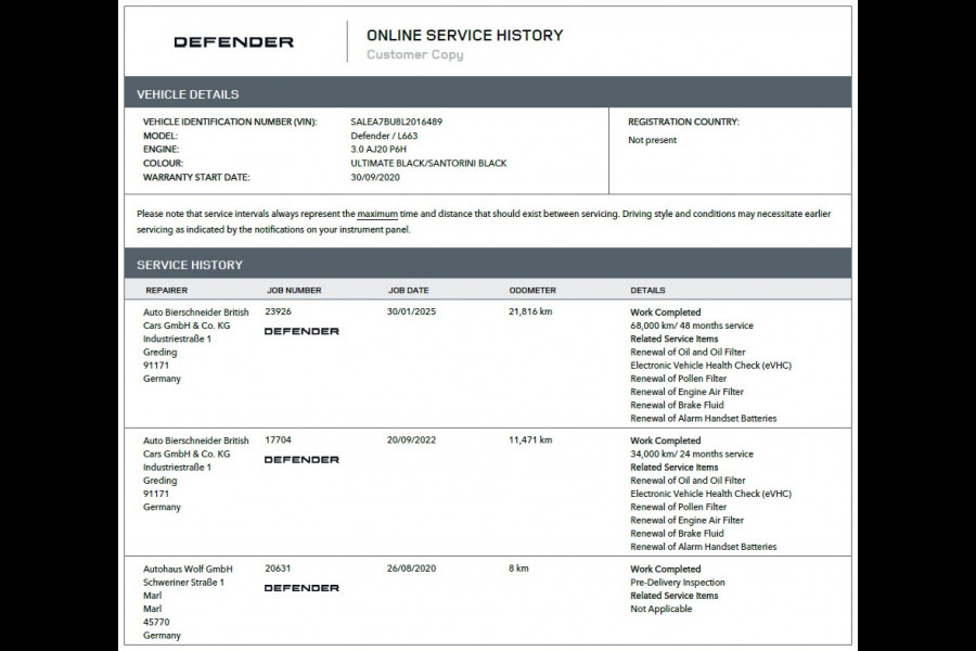 Land Rover Defender 110 3.0 P400 HSE 7-pers Pano Trekh ACC 22inch HUD Standkachel