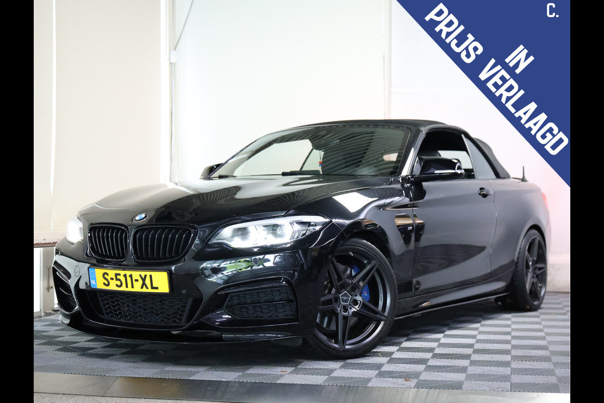 BMW 2 Serie Cabrio M240i H&K NAVI PDC LEDER REMUS '18 BMW 2 Serie Cabrio M240i H&K NAVI PDC LEDER REMUS '18