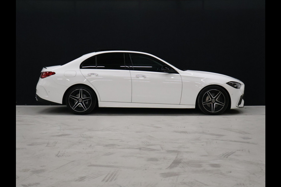 Mercedes-Benz C-Klasse 200 4MATIC AMG Line [SCHUIFKANTELDAK, ADAPTIVE CRUISE CONTROL, BURMESTER, ELEKTRISCHE STOELEN, 360 CAMERA, SFEERLICHT, CARBON, URBAN GUARD+,  NIEUWSTAAT]