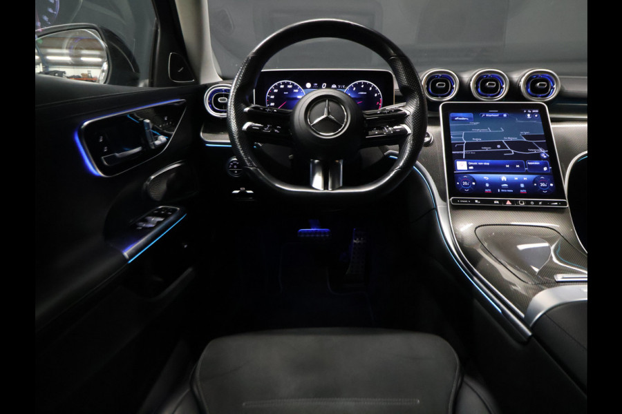 Mercedes-Benz C-Klasse 200 4MATIC AMG Line [SCHUIFKANTELDAK, ADAPTIVE CRUISE CONTROL, BURMESTER, ELEKTRISCHE STOELEN, 360 CAMERA, SFEERLICHT, CARBON, URBAN GUARD+,  NIEUWSTAAT]