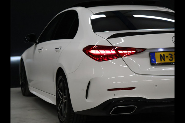Mercedes-Benz C-Klasse 200 4MATIC AMG Line [SCHUIFKANTELDAK, ADAPTIVE CRUISE CONTROL, BURMESTER, ELEKTRISCHE STOELEN, 360 CAMERA, SFEERLICHT, CARBON, URBAN GUARD+,  NIEUWSTAAT]