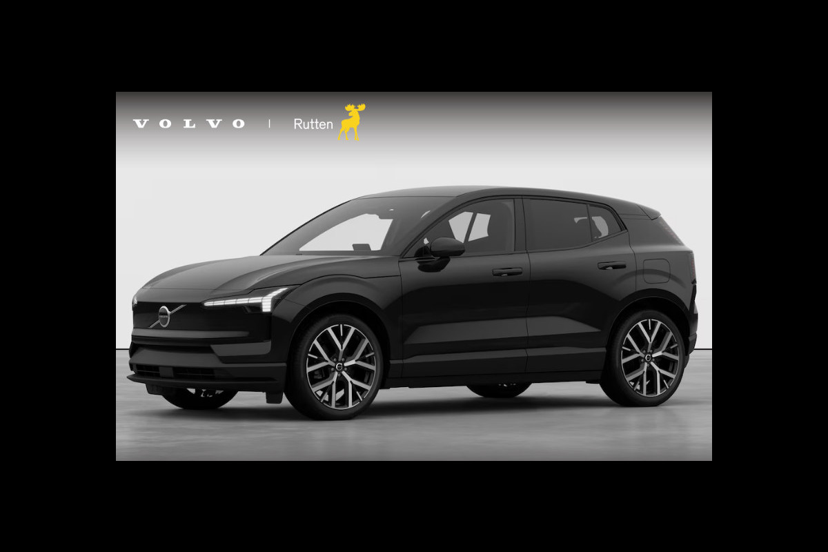 Volvo EX30 272PK Automaat Single Ext. Range Plus Europa / Elektrische stoelen met geheugen / Stoel - en stuurwielverwarming / Harman Kardon audio / Elektrische achterklep / Keyless entry / Adaptieve Cruise Control / BLIS / Dodehoek Detectie / Parkeersensoren voor en achter / Achteruitrijcamera / Warmtepomp / Google Services/