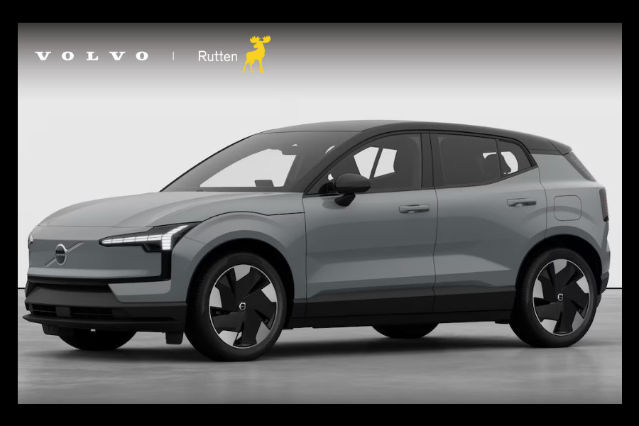 Volvo EX30 272PK Automaat Single Ext. Range Plus Europa / Elektrische stoelen met geheugen / Stoel - en stuurwielverwarming / Harman Kardon audio / Elektrische achterklep / Keyless entry / Adaptieve Cruise Control / BLIS / Dodehoek Detectie / Parkeersensoren voor en achter / Achteruitrijcamera / Warmtepomp / Google Services/