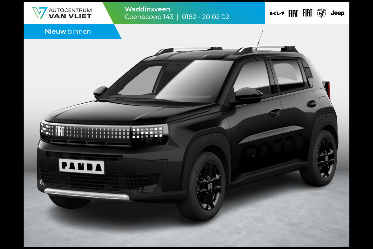 Fiat Grande Panda 1.2 Hybrid Edizione Nero | Automaat | PDC | Airco | Apple Carplay | Cruise | Pack Style |16" All Season banden Fiat Grande Panda 1.2 Hybrid Edizione Nero | Automaat | PDC | Airco | Apple Carplay | Cruise | Pack Style |16" All Season banden