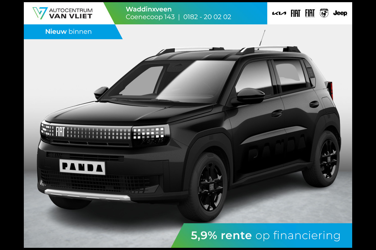 Fiat Grande Panda 1.2 Hybrid Edizione Nero | Automaat | PDC | Airco | Apple Carplay | Cruise | Pack Style |16" All Season banden Fiat Grande Panda 1.2 Hybrid Edizione Nero | Automaat | PDC | Airco | Apple Carplay | Cruise | Pack Style |16" All Season banden