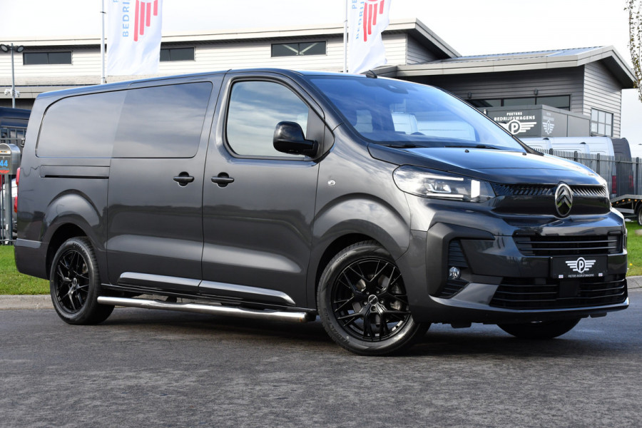 Citroën Jumpy 2.0 BlueHDI 180 L3 DC PB Edition 360 Camera, Cruise, Carplay, 177pk, Stuurverwarming, Clima, LED, Automaat, Trekhaak, Keyless, Uniek! Citroën Jumpy 2.0 BlueHDI 180 L3 DC PB Edition 360 Camera, Cruise, Carplay, 177pk, Stuurverwarming, Clima, LED, Automaat, Trekhaak, Keyless, Uniek!