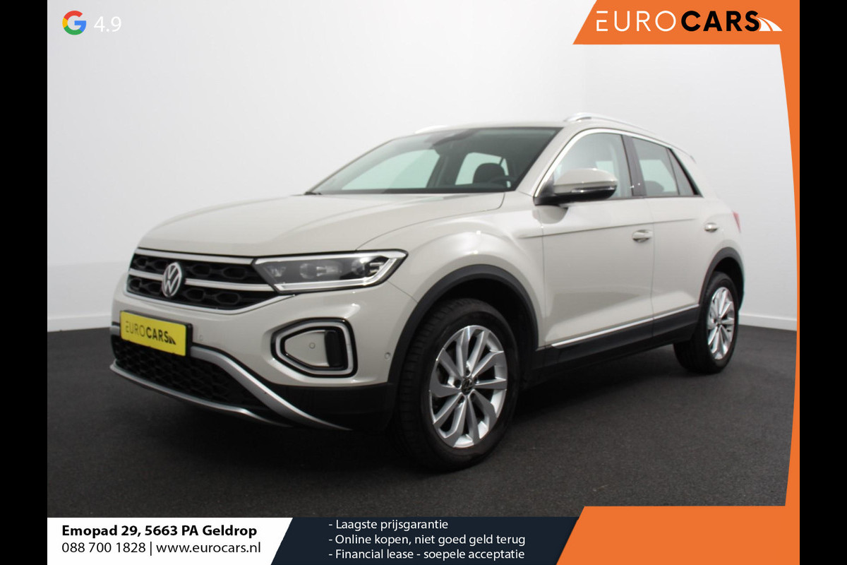 Volkswagen T-Roc 1.5 TSI 150pk DSG Style Edition Navigatie Apple Carplay/Android Auto Camera Parkeersensoren Adaptive Cruise Control Dodehoek Assistent Elektrische achterklep Stoel- en stuurverwarming Full Led Climate Control Lichtmetalen velgen Volkswagen T-Roc 1.5 TSI 150pk DSG Style Edition Navigatie Apple Carplay/Android Auto Camera Parkeersensoren Adaptive Cruise Control Dodehoek Assistent Elektrische achterklep Stoel- en stuurverwarming Full Led Climate Control Lichtmetalen velgen