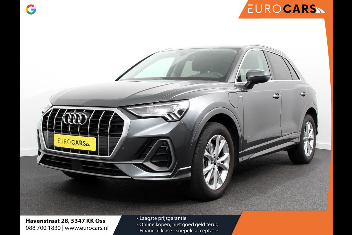 Audi Q3 45 TFSI e 245pk S-Line Plus PHEV Navigatie Apple Carplay/Android auto Climate Control Adaptive Cruise Control Electrisch bedienbare achterklep Audi Q3 45 TFSI e 245pk S-Line Plus PHEV Navigatie Apple Carplay/Android auto Climate Control Adaptive Cruise Control Electrisch bedienbare achterklep