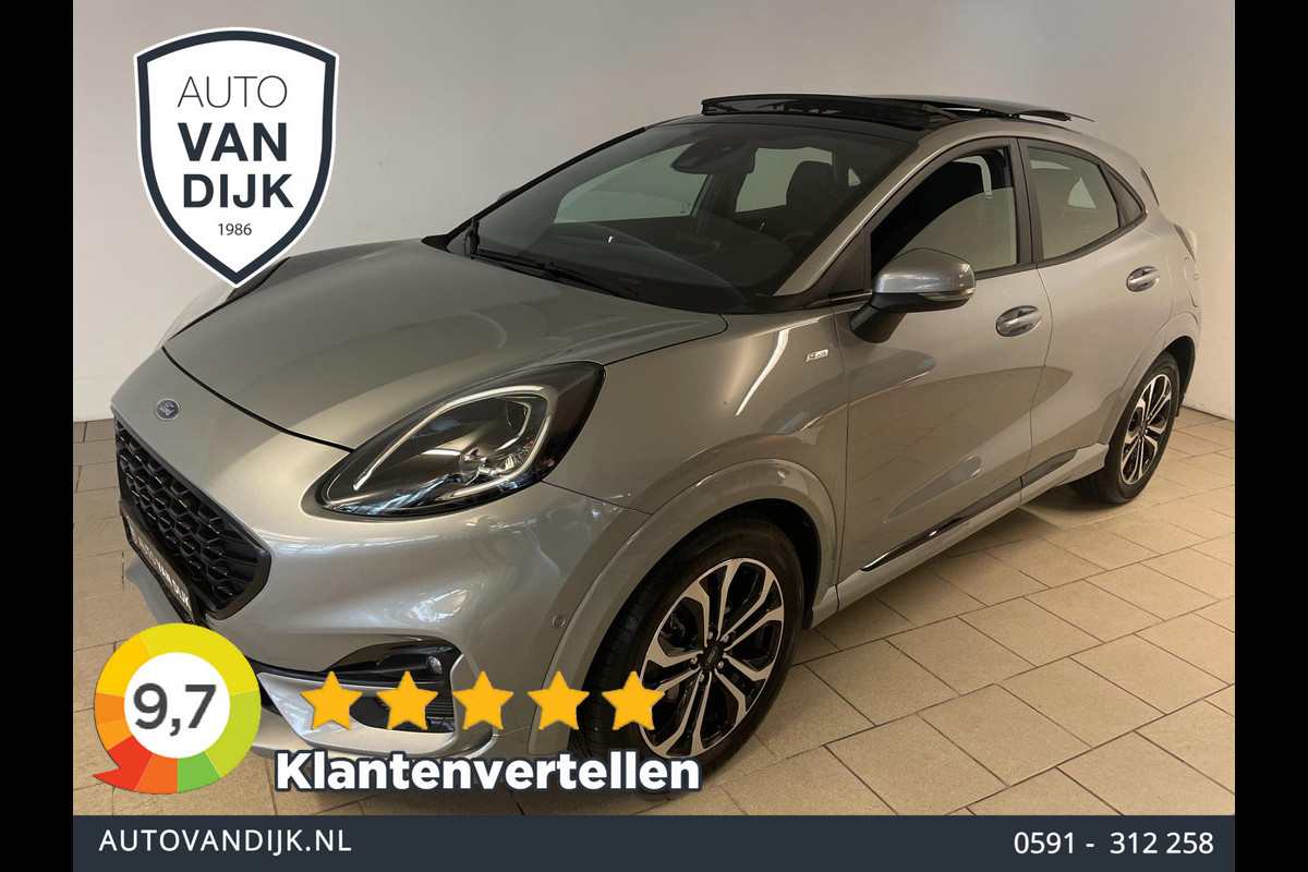 Ford Puma 1.0 EcoBoost Hybrid ST-Line PANO AIRCO NAVI CRUISE BT DIG TELLERS B&O SOUND ZWARTE HEMEL NIEUWSTAAT