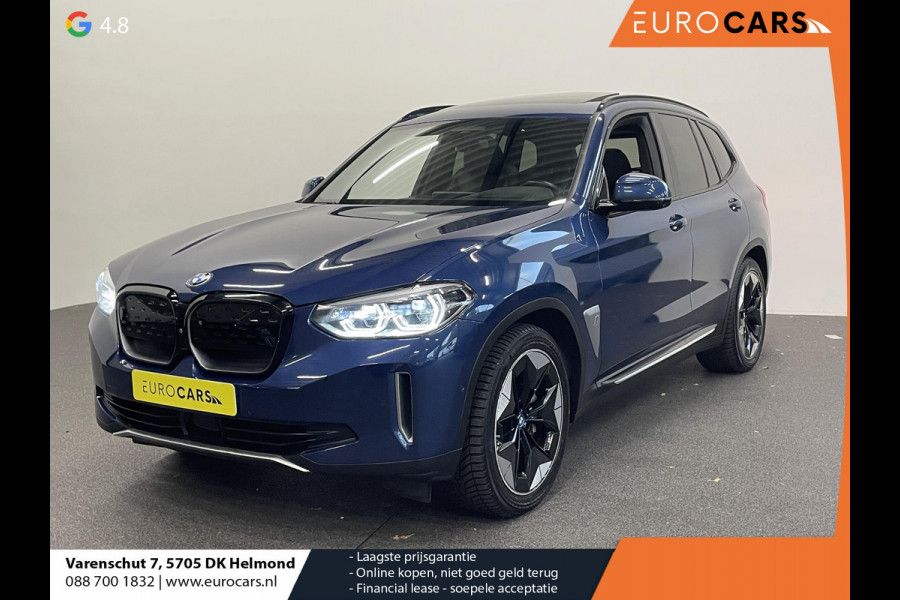 BMW iX3 High Executive 80 kWh EV Leder Navi Carplay/Androidauto Sensoren voor en achter 360 Camera Full Led Pano Dak Head-Up display Harman Kardon Adaptieve Cruise Control