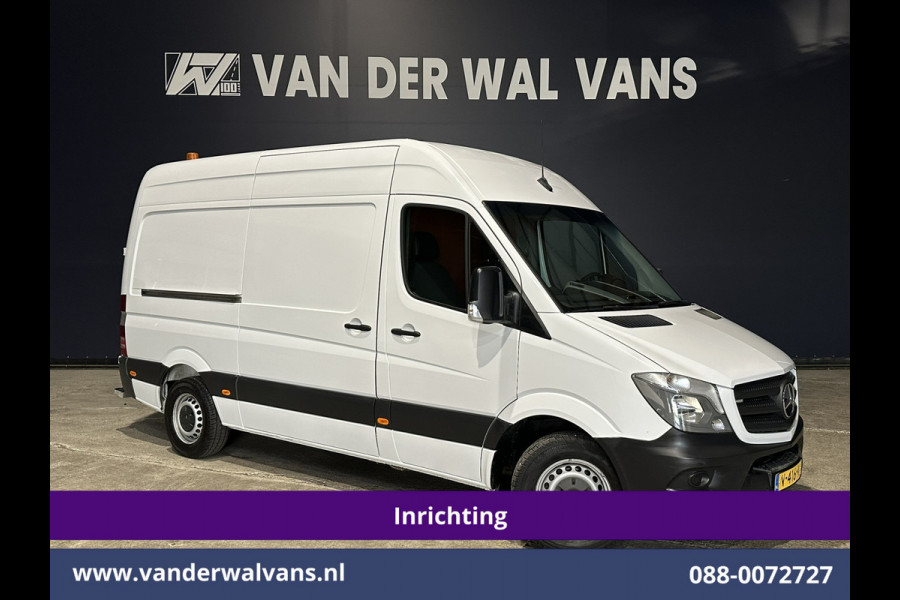 Mercedes-Benz Sprinter 316 CDI 164pk L2H2 Inrichting Euro6 Airco | Omvormer | 2800kg Trekhaak | Cruisecontrol Chauffeursstoel, Parkeersensoren