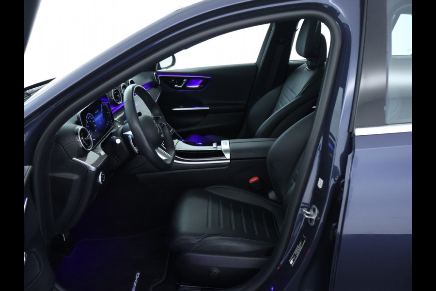 Mercedes-Benz C-Klasse Estate 300 e AMG Plug-In Hybride AMG Line | Trekhaak | Panorama Schuif-Kanrteldak | Distronic | Stuur en Stoelverwarming. Inclusief 24 maanden Mercedes-Benz Certified garantie voor Europa.