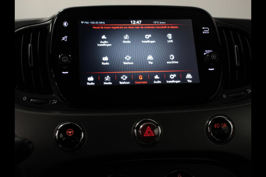 Fiat 500 1.2 Automaat Sport | Climate Control | Bluetooth | Cruise Control | 16 Inch Lichtmetalen Velgen | Sportstoelen