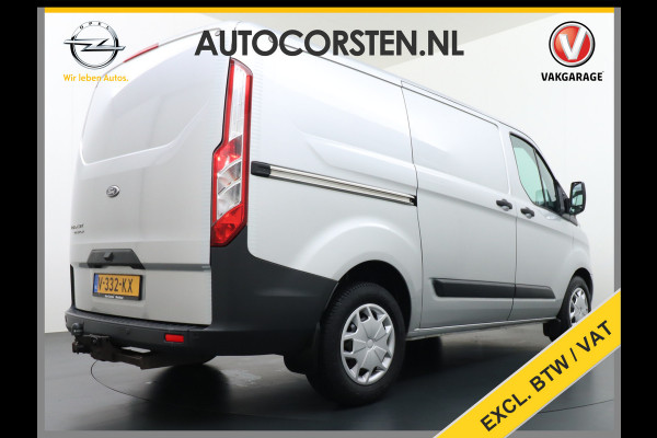 Ford Transit Custom 290 2.0D-131PK AUT-6 L1H1 Navi Camera Trekhaak PdcAirco Cruise Regen-/lichtsensor Euro 6 Trend Bluetooth Voorruit Verwarmd Achterklep Zijschuifdeur Wandbetimmering Adaptieve bochtverl 1e Eigenaar Euro 6