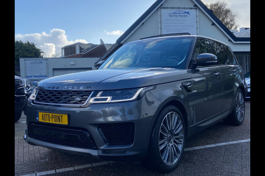 Land Rover Range Rover Sport P400 HYBRID PANO/HEADUP/DEALER ONDERHOUDEN Land Rover Range Rover Sport P400 HYBRID PANO/HEADUP/DEALER ONDERHOUDEN