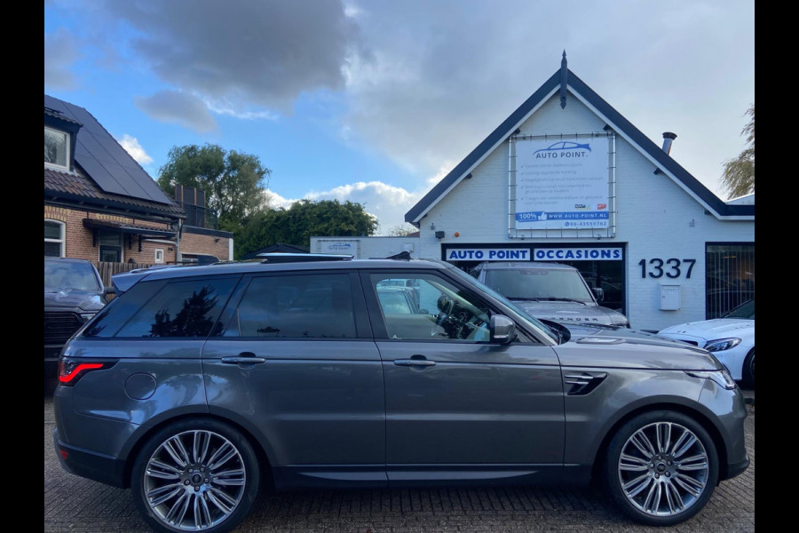 Land Rover Range Rover Sport P400 HYBRID PANO/HEADUP/DEALER ONDERHOUDEN Land Rover Range Rover Sport P400 HYBRID PANO/HEADUP/DEALER ONDERHOUDEN