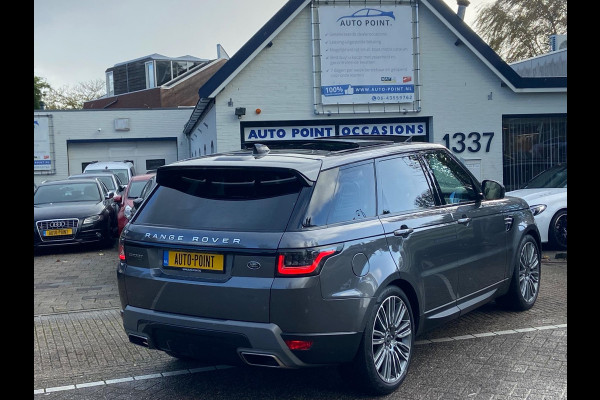 Land Rover Range Rover Sport P400 HYBRID PANO/HEADUP/DEALER ONDERHOUDEN Land Rover Range Rover Sport P400 HYBRID PANO/HEADUP/DEALER ONDERHOUDEN
