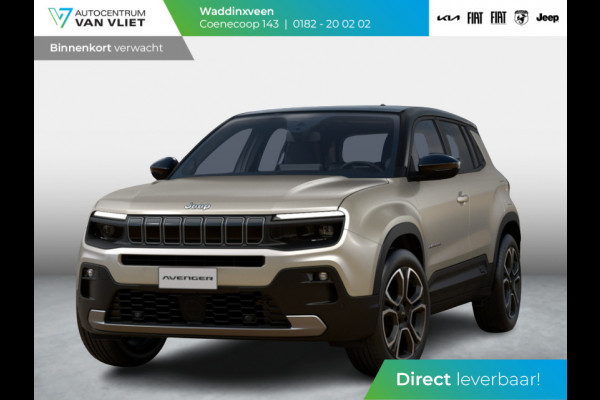 Jeep Avenger Summit 54 kWh | 17% Bijtelling | Schuif/Kanteldak | Leder&Winter Pack | infotainment&Convenience Pack | Warmtepomp
