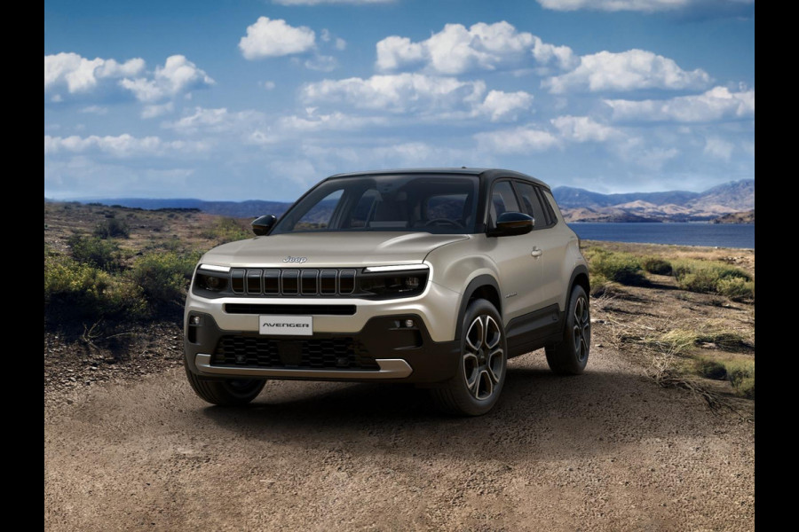 Jeep Avenger Summit 54 kWh | 17% Bijtelling | Schuif/Kanteldak | Leder&Winter Pack | infotainment&Convenience Pack | Warmtepomp Jeep Avenger Summit 54 kWh | 17% Bijtelling | Schuif/Kanteldak | Leder&Winter Pack | infotainment&Convenience Pack | Warmtepomp