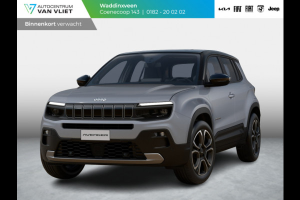 Jeep Avenger Summit 54 kWh | 17% Bijtelling | Leder & Winter Pack | Schuif/Kanteldak | Infotainment & Convenience Pack Jeep Avenger Summit 54 kWh | 17% Bijtelling | Leder & Winter Pack | Schuif/Kanteldak | Infotainment & Convenience Pack