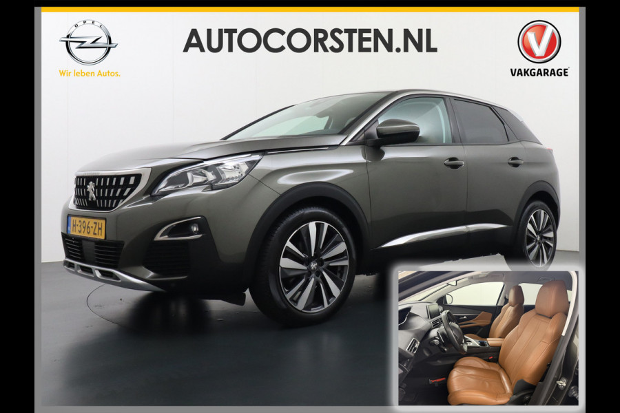 Peugeot 3008 T131PK Automaat Leder Apple Carplay Android Auto 360°Camera Navi Ecc Cruise Control Pdc DAB+ Elek. Achterklep Keyless Wifi Led Lmv 19" Privacy Glas Bluetooth Connected Apps 1e Eigenaar Origineel Nederlandse Auto