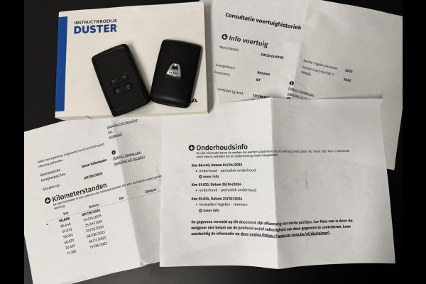 Dacia Duster 1.3 TCe Prestige Achteruitrijcamera Cruisecontrol Climatecontrol LED Apple / Android all-season banden Dodehoek Dacia Duster 1.3 TCe Prestige Achteruitrijcamera Cruisecontrol Climatecontrol LED Apple / Android all-season banden Dodehoek