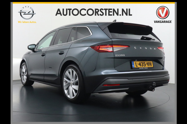 Škoda ENYAQ iV 80 SOH 94% Pano-dak Trekhaak W-pomp Adaptieve Cruise Control Camera Apple Carplay Android Auto Navi Ecc Pdc Stuur+Stoelverwarming Lmv 20" Mirrorlink DAB Led Matrix Elek.Achterklep Ecc-Achter Zeer complete Enyaq!