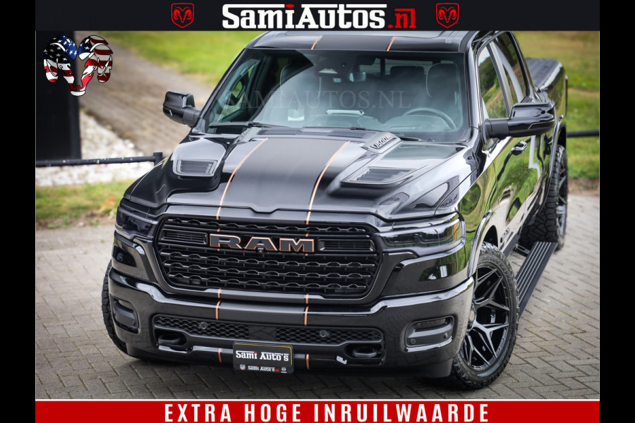 Dodge Ram 1500 Limited Night H.O 540HP 706Nm | Massage + Full Option | De Meest Luxe en Volle Pick-Up in zijn Klasse | Comfortabele Dubbele Cabine met Royale 5 Zitplaatsen | BPM vrij | Nu Leverbaar uit Voorraad | Voorraad Nr 2338 - 5404