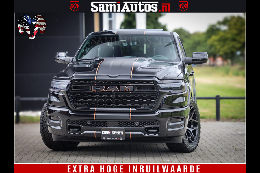 Dodge Ram 1500 Limited Night H.O 540HP 706Nm | Massage + Full Option | De Meest Luxe en Volle Pick-Up in zijn Klasse | Comfortabele Dubbele Cabine met Royale 5 Zitplaatsen | BPM vrij | Nu Leverbaar uit Voorraad | Voorraad Nr 2338 - 5404