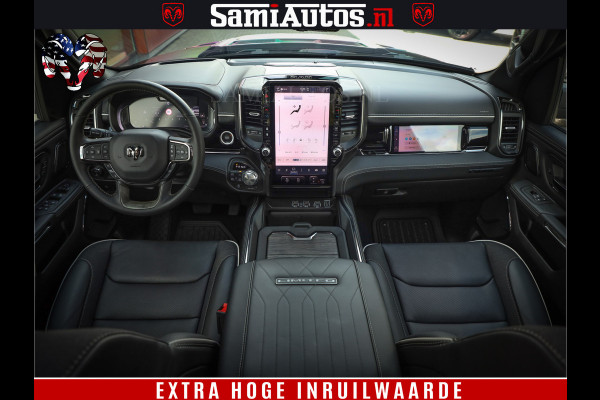 Dodge Ram 1500 Limited Night H.O 540HP 706Nm | Massage + Full Option | De Meest Luxe en Volle Pick-Up in zijn Klasse | Comfortabele Dubbele Cabine met Royale 5 Zitplaatsen | BPM vrij | Nu Leverbaar uit Voorraad | Voorraad Nr 2338 - 5404