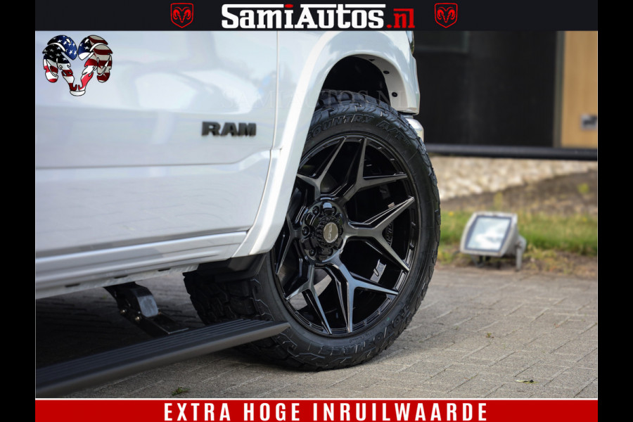 Dodge Ram 1500 1500 Limited Night High Output 540HP 706Nm | Massage + Full Option | De Meest Luxe en Volle Pick-Up in zijn Klasse | Comfortabele Dubbele Cabine met Royale 5 Zitplaatsen | BPM vrij | Nu Leverbaar uit Voorraad | Voorraad Nr 2351 - 7478