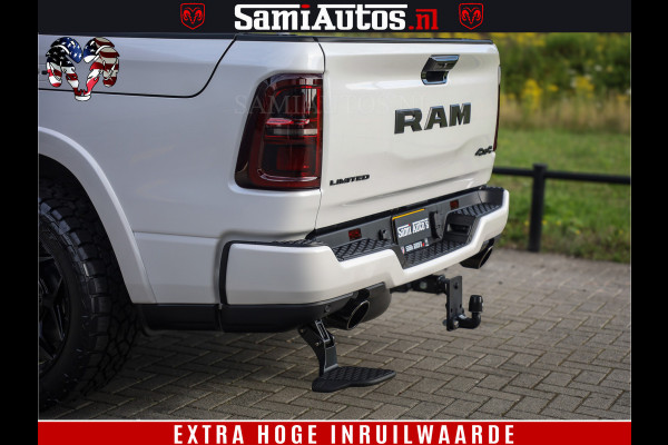 Dodge Ram 1500 1500 Limited Night High Output 540HP 706Nm | Massage + Full Option | De Meest Luxe en Volle Pick-Up in zijn Klasse | Comfortabele Dubbele Cabine met Royale 5 Zitplaatsen | BPM vrij | Nu Leverbaar uit Voorraad | Voorraad Nr 2351 - 7478